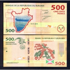 Бурунди 500 франков 2018 г.